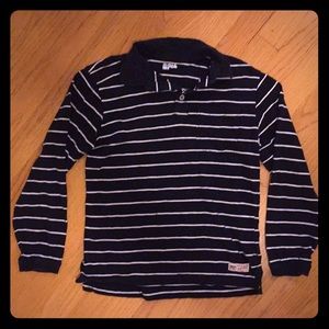 Boys size 10 long sleeve polo style tee